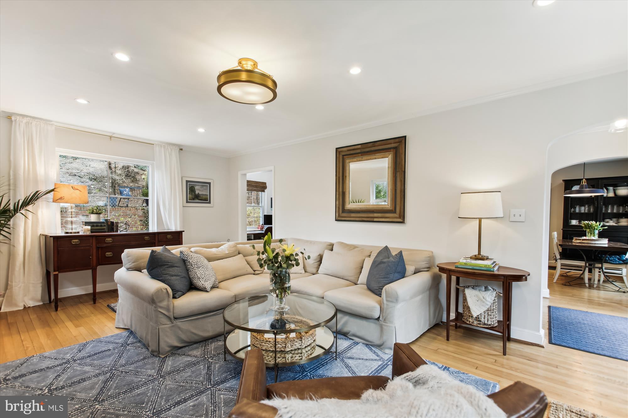 310 Beverley Drive Alexandria, VA 22305 - Photo 3 of 49 Living Room toward back of house