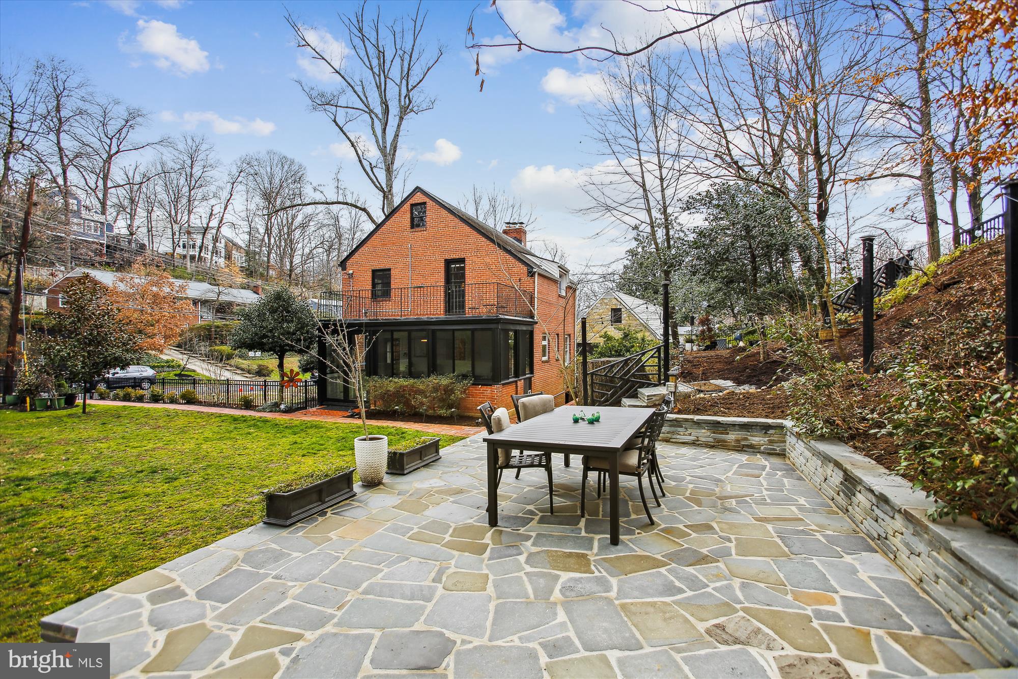310 Beverley Drive Alexandria, VA 22305 - Photo 38 of 49 looking back toward house from extended patio