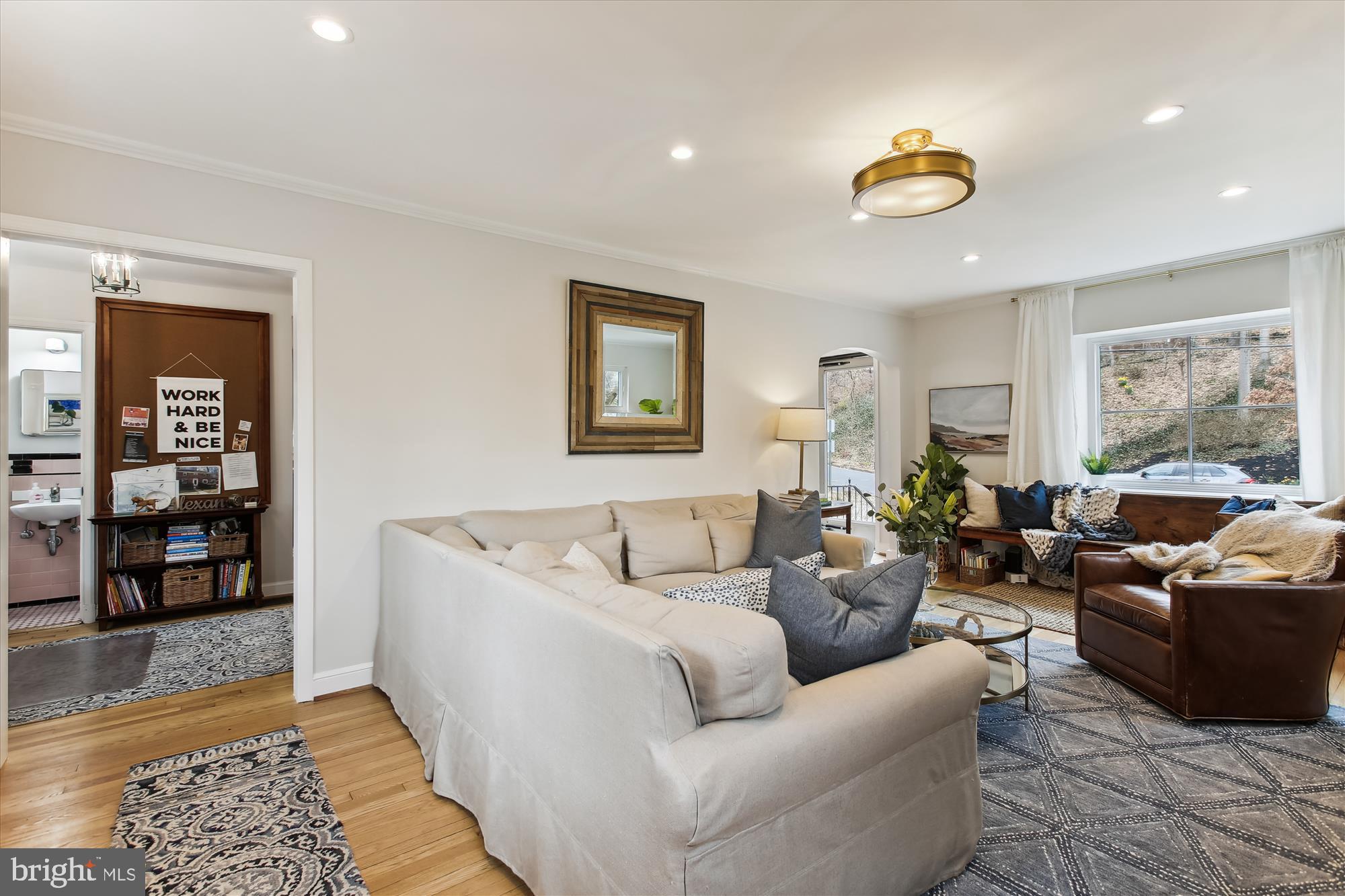 310 Beverley Drive Alexandria, VA 22305 - Photo 4 of 49 Living Room toward front of house