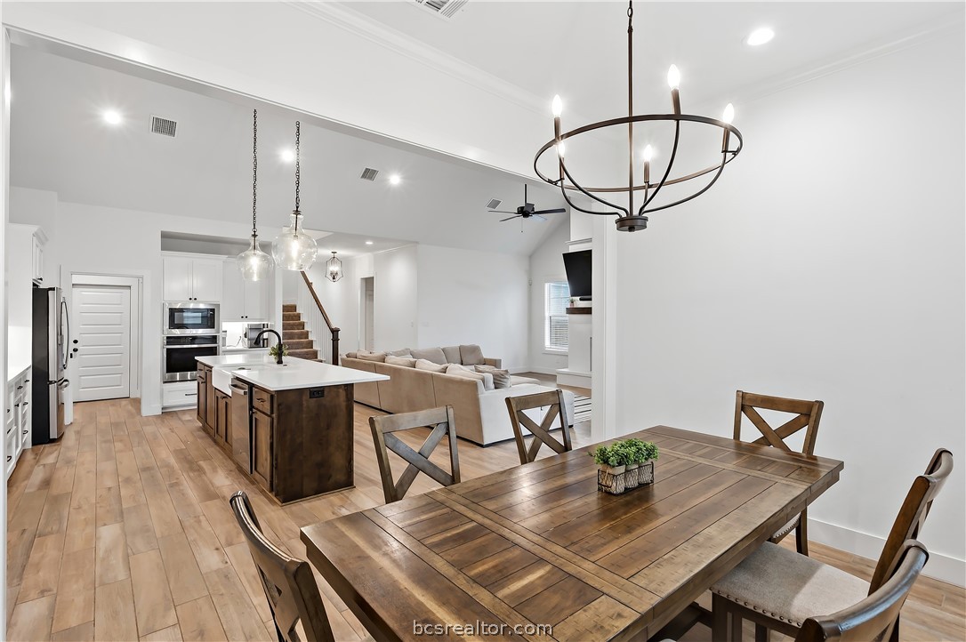 3512 Castine Court Bryan, TX 77808 - Photo 22 of 45 Offset dining room in open concept layout