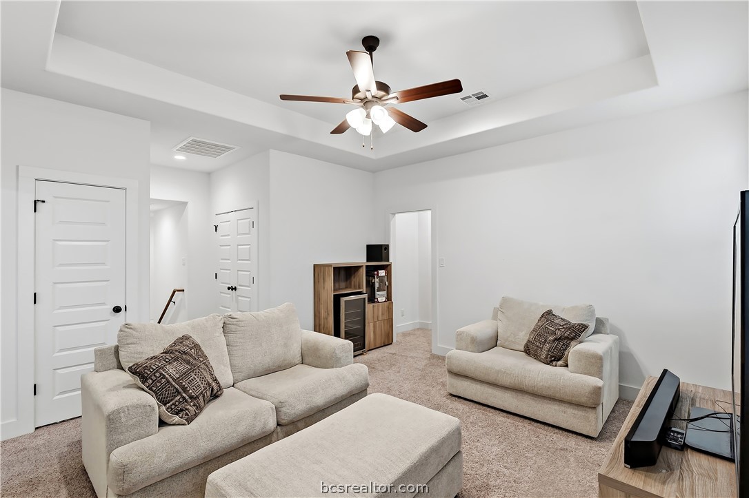 3512 Castine Court Bryan, TX 77808 - Photo 34 of 45 Game room/2nd Living area at the top of stairs