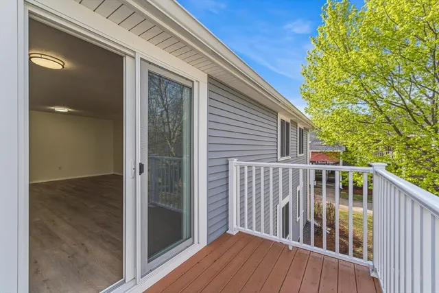 a view of a house with a deck