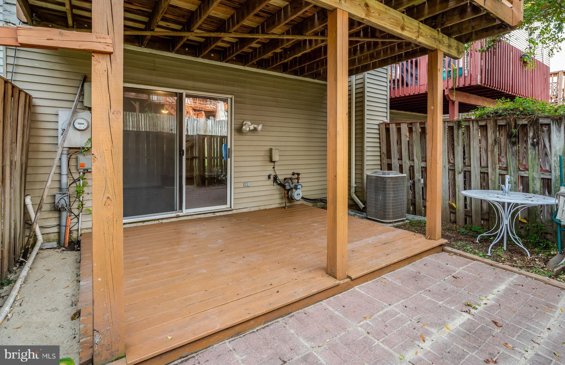 7905 Rebel Walk Drive Manassas, VA 20109 - Photo 46 of 51 a view of a patio with table and chairs and wooden floor