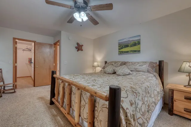a view of a hallway with closet