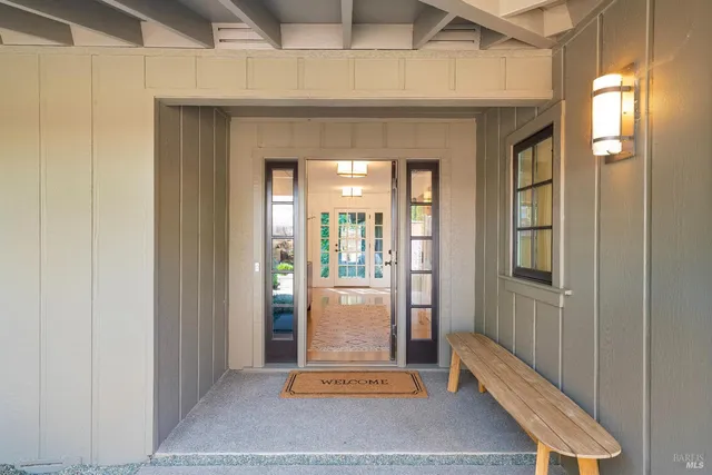 a view of a entryway door