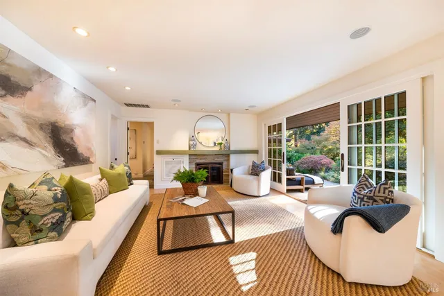 a bed room with a bed and a couch