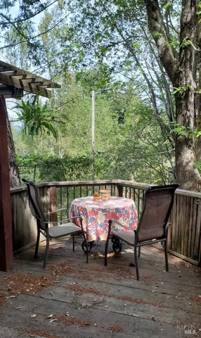a view of outdoor space with seating area
