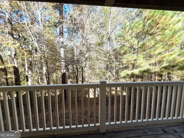 a view of wooden fence