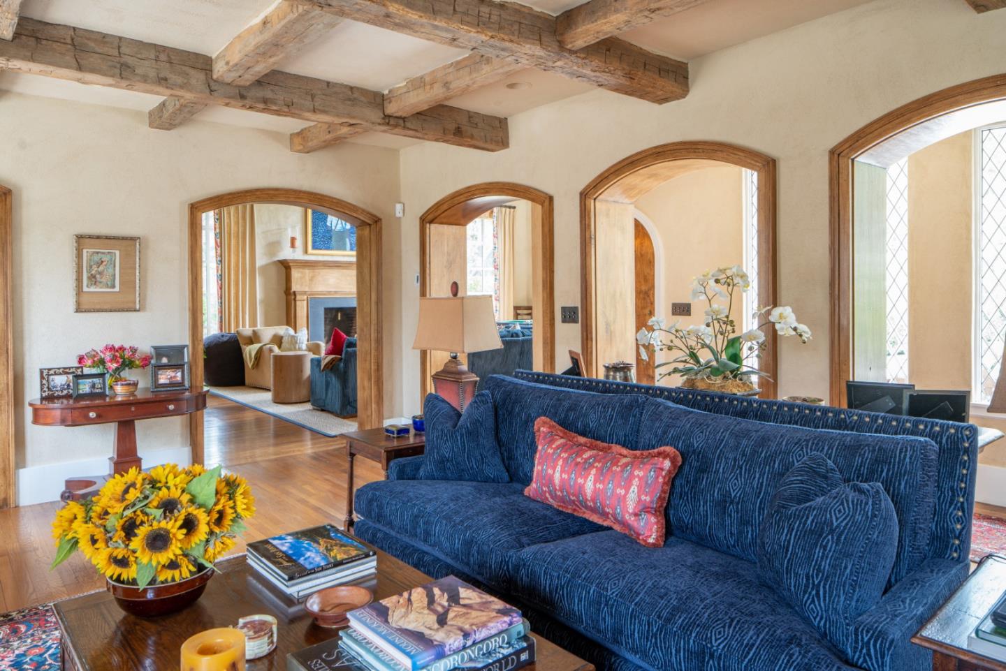 1456 Riata Road Pebble Beach, CA 93953 - Photo 6 of 32 a living room with furniture and a large window