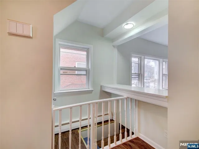 a view of an entryway with a window