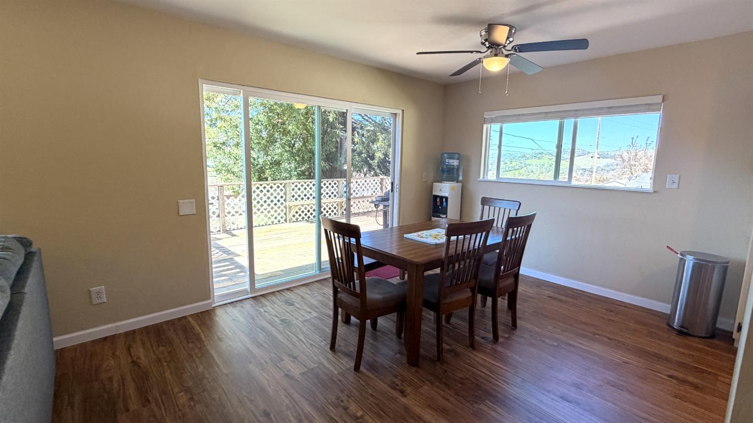 553 Russells Road San Andreas, CA 95249 - Photo 7 of 31 a view of a dining room with furniture window and wooden floor