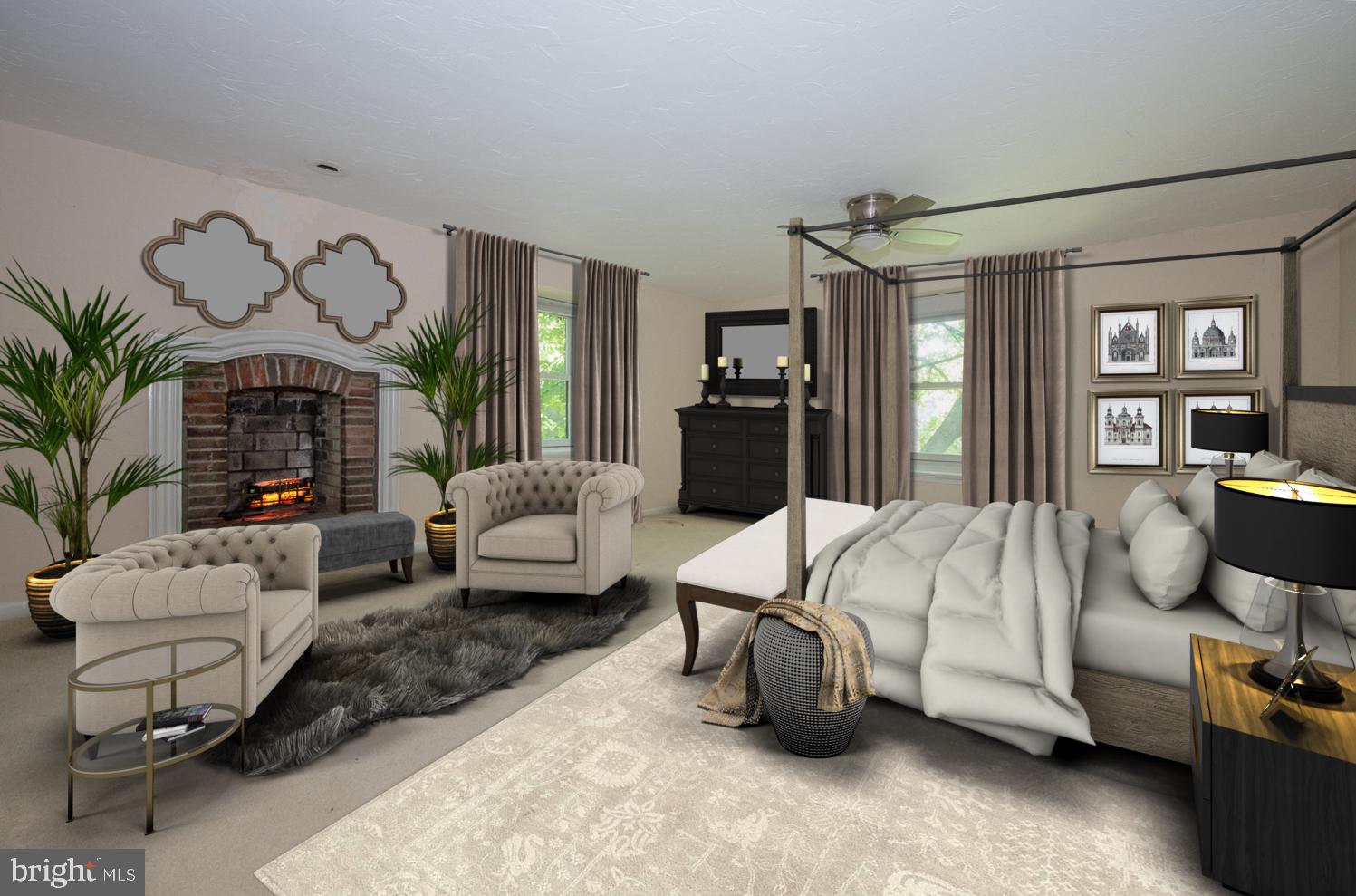 421 Old Gulph Road Penn Valley, PA 19072 - Photo 16 of 25 Virtually staged master bedroom