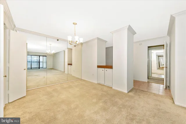 a view of an empty room