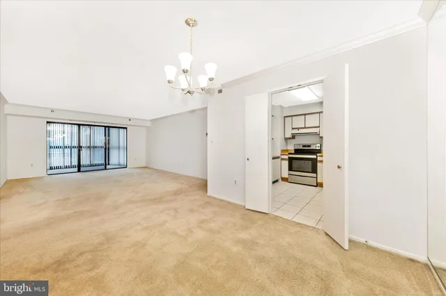 a view of an empty room