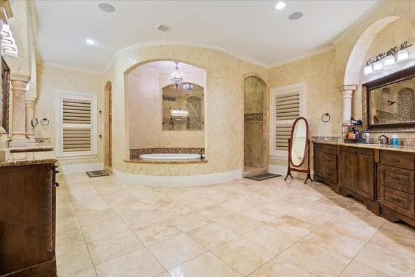 a view of a kitchen with furniture and window