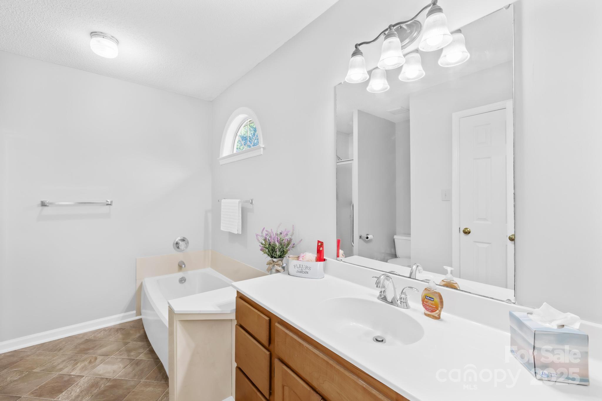 4805 Shea Court Monroe, NC 28110 - Photo 20 of 35 a bathroom with a sink and a mirror