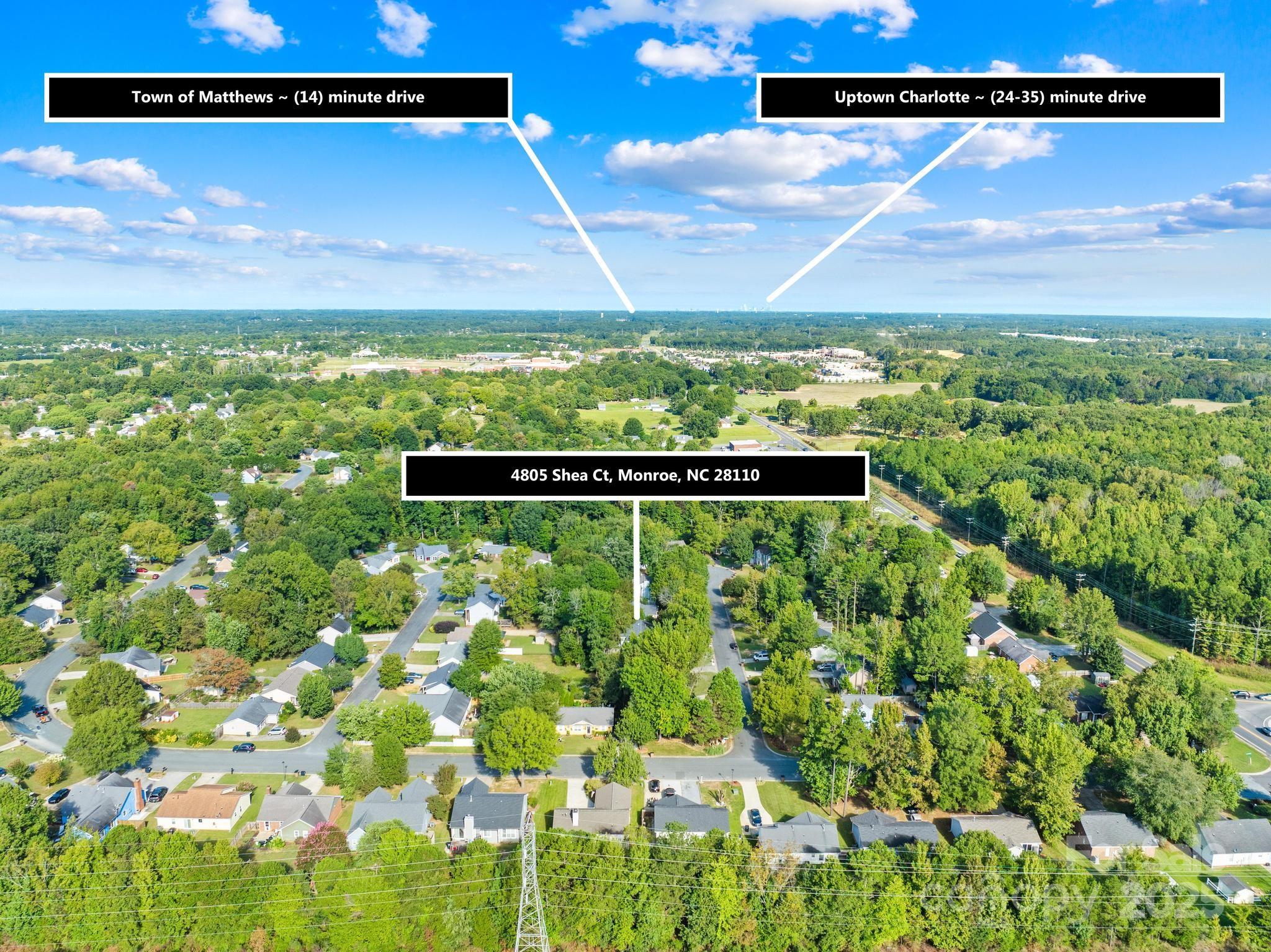 4805 Shea Court Monroe, NC 28110 - Photo 35 of 35 a view of a pathway both side of yard