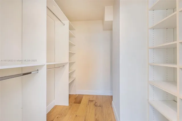 a view of closet area