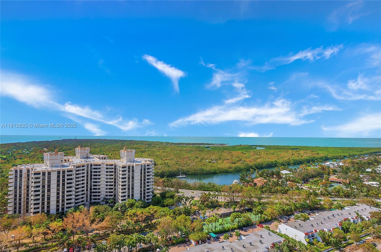 881 Ocean Drive, Unit 22A Key Biscayne, FL 33149 - Photo 24 of 26 a view of a city and ocean view