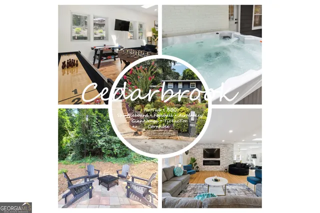 a front view of a house with a yard and potted plants