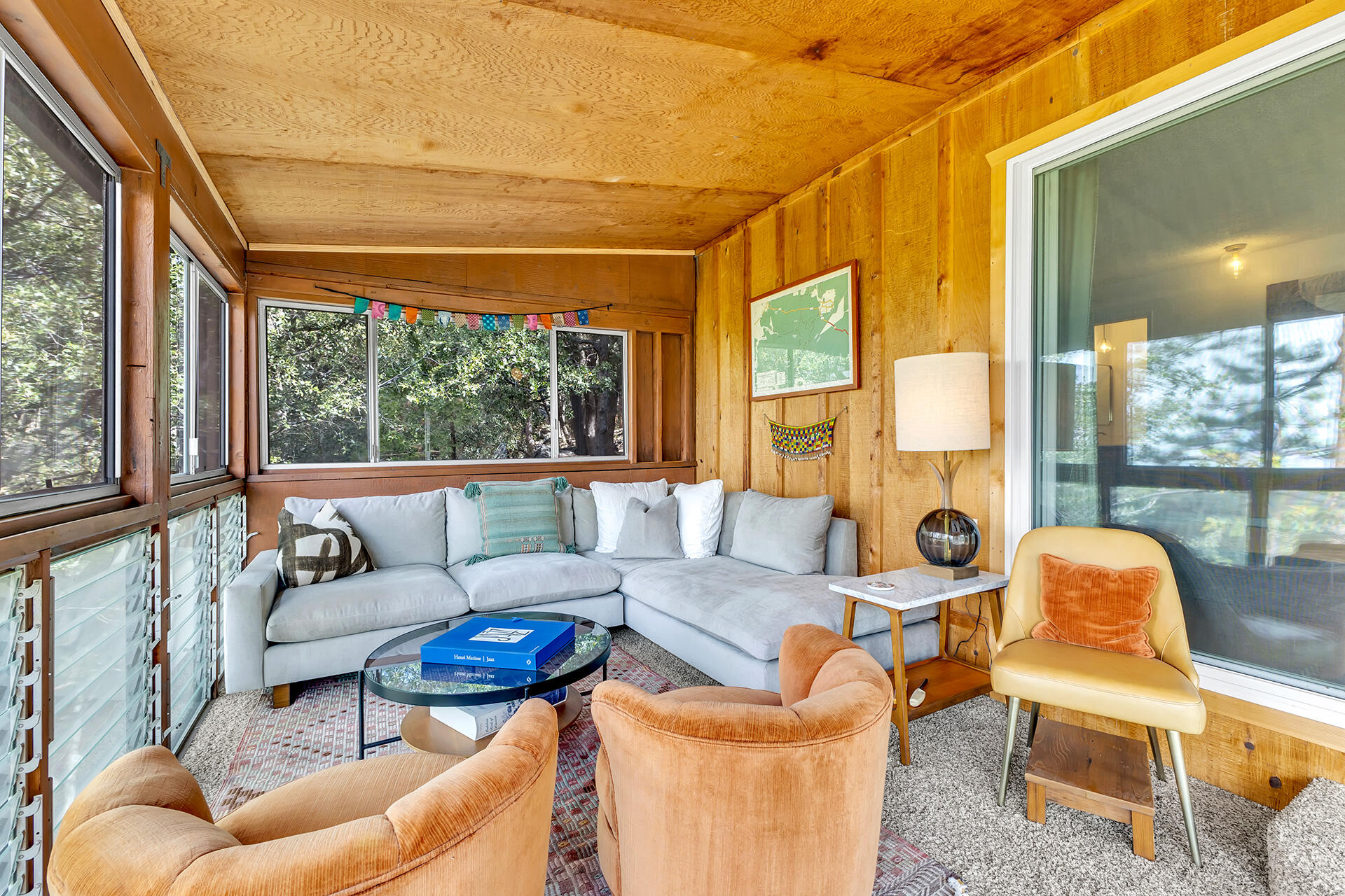 52300 Sylvan Way Idyllwild, CA 92549 - Photo 40 of 88 a living room with furniture and a large window