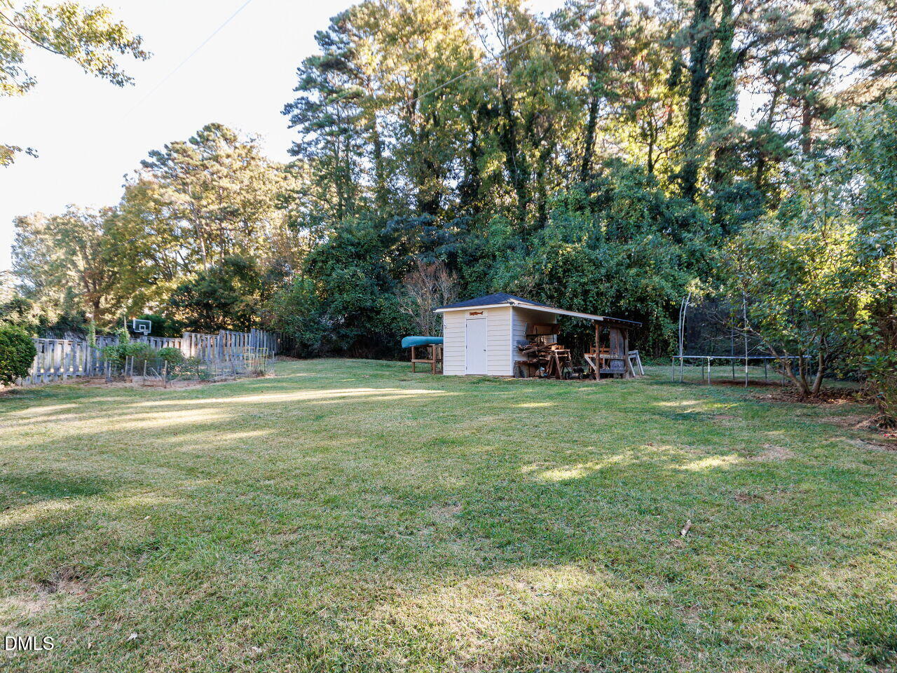 1332 Banbury Road Raleigh, NC 27607 - Photo 36 of 46 a backyard with large trees