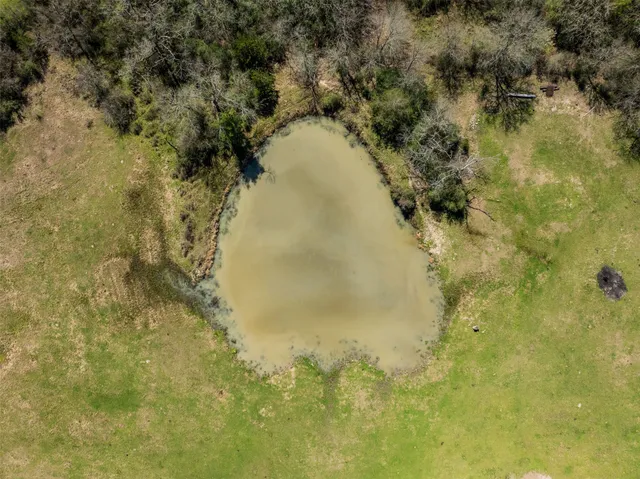 a view of a lake with houses