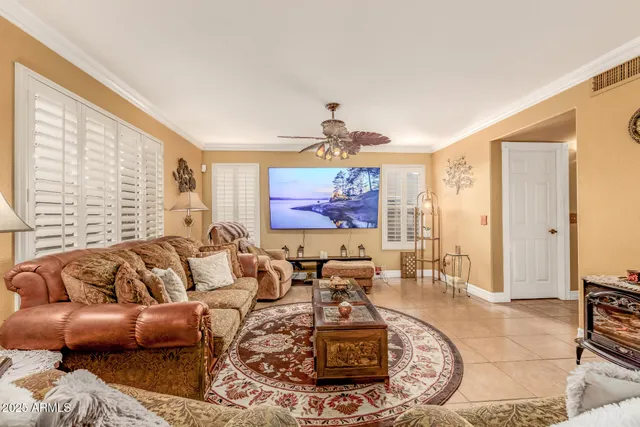 a room with furniture and a window