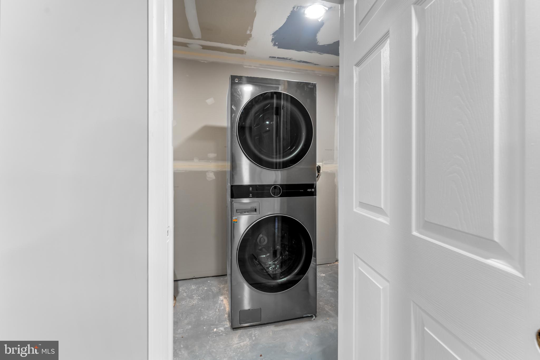 149 58th Street Southeast Washington, DC 20019 - Photo 17 of 32 a close view of washer and dryer in a utility room