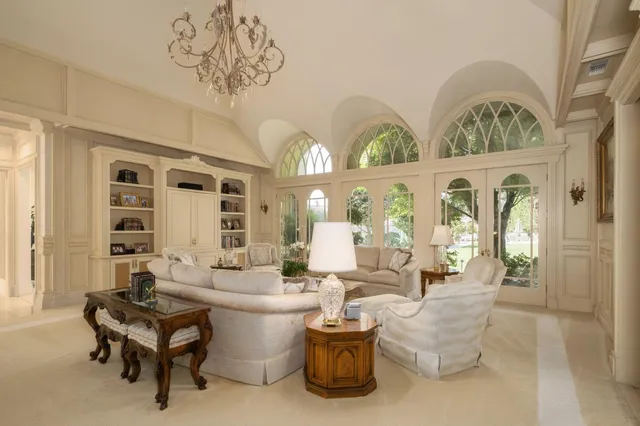 a kitchen with lots of counter top space