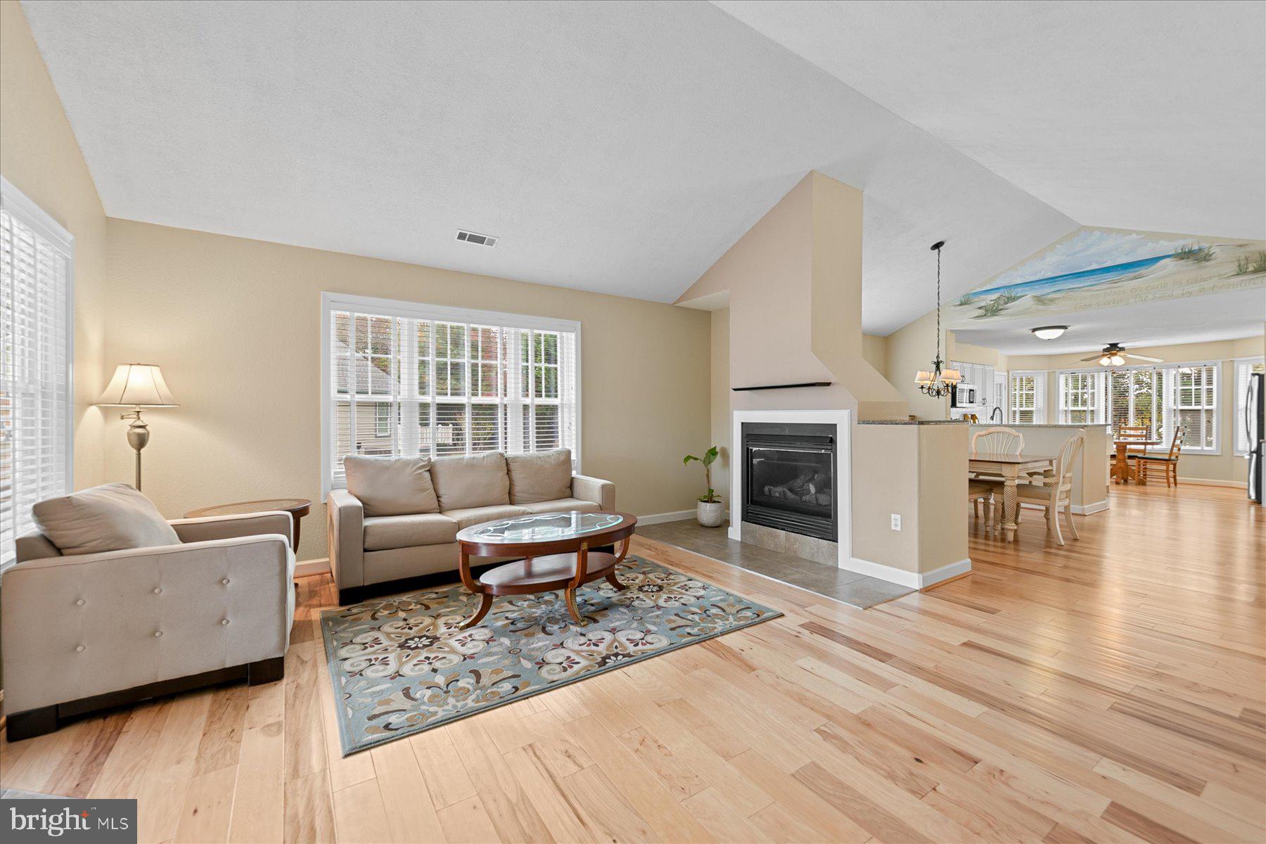 11 Amanda's Court Ocean View, DE 19970 - Photo 5 of 42 a living room with furniture and a fireplace