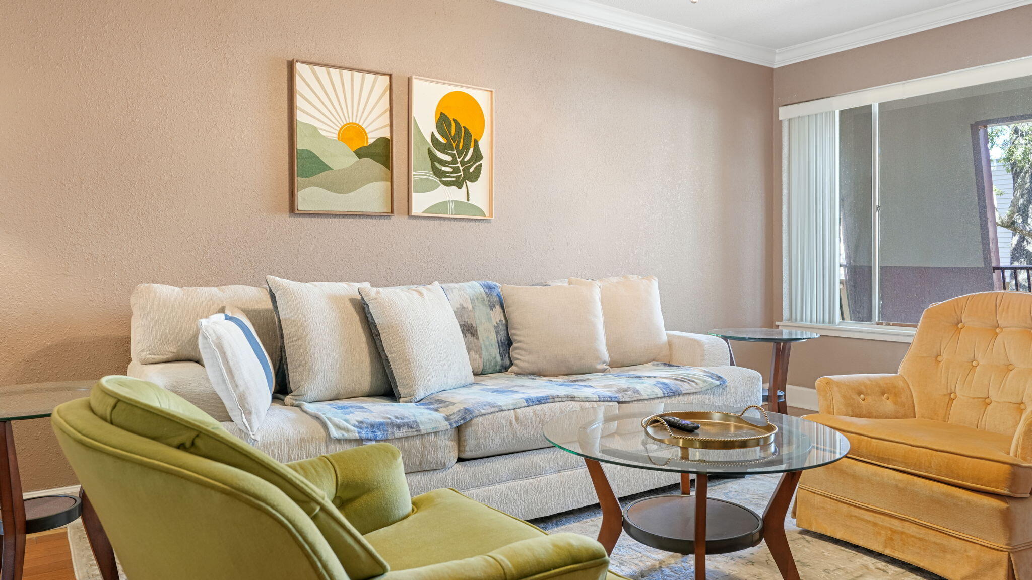 210 Pelham Road, Unit 215A Fort Walton Beach, FL 32547 - Photo 6 of 27 a living room with furniture and a window