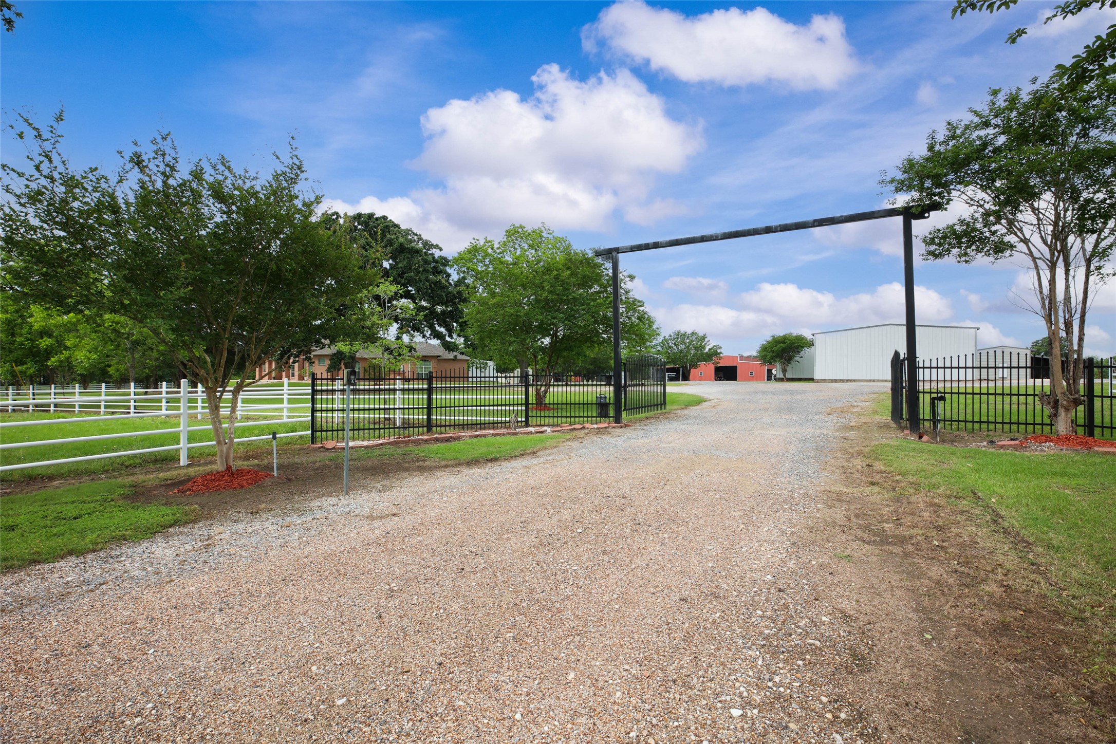 128 Duke Road Bedias, TX 77831 - Photo 31 of 50 Front Entry Gate