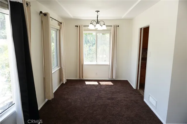 a view of an empty room