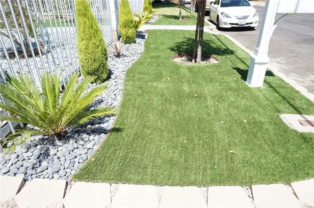 a view of a house with garden