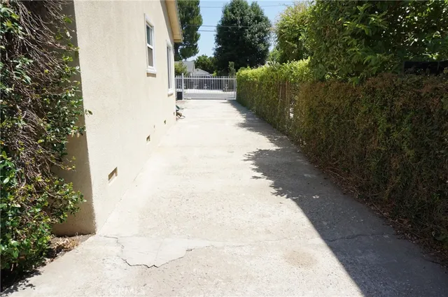 a view of a house with garden