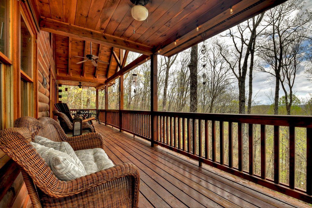 203 Chimney Rock Court Blue Ridge, GA 30513 - Photo 15 of 52 a view of balcony with furniture