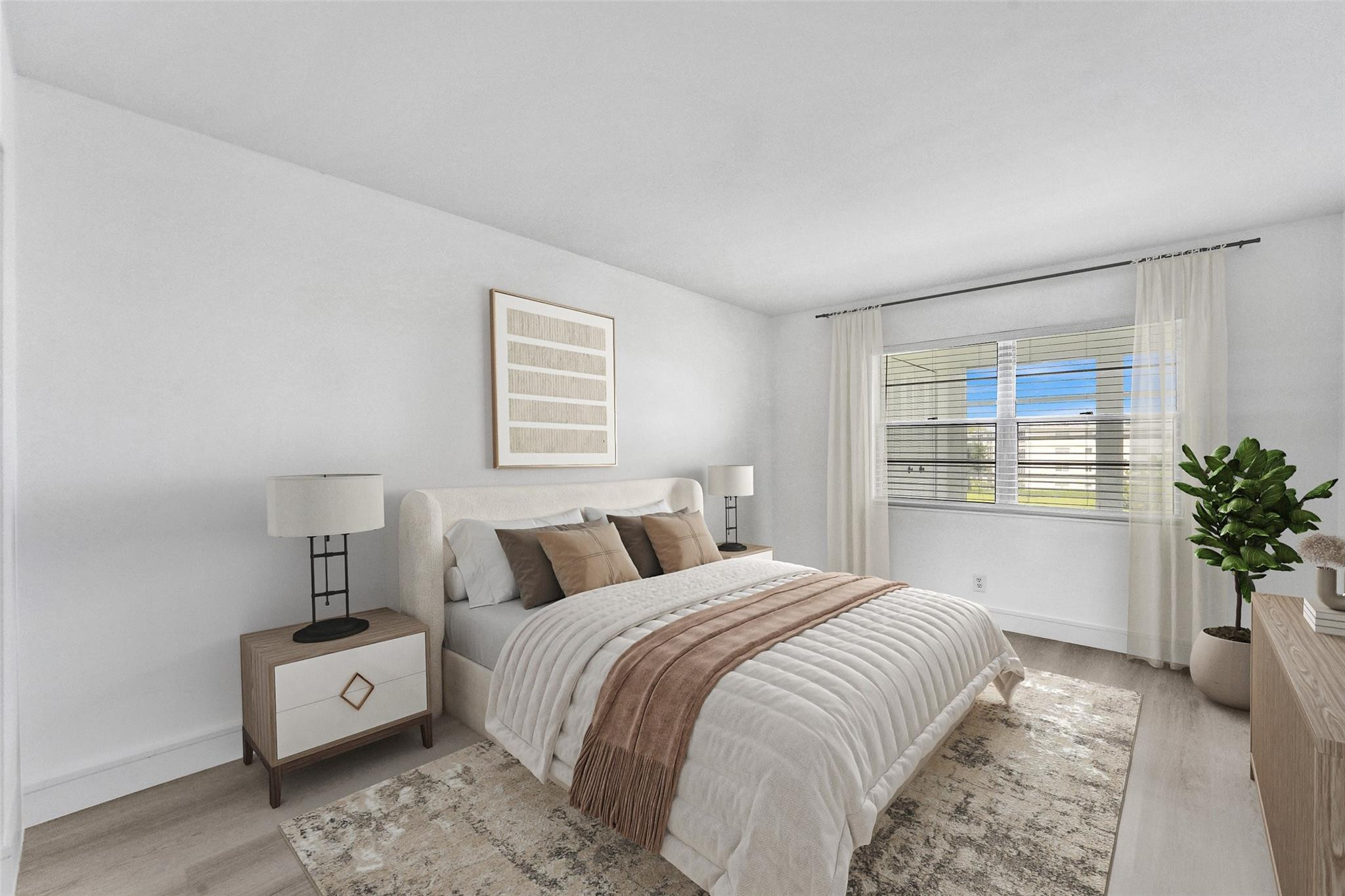 Virtually Staged, Primary Bedroom.