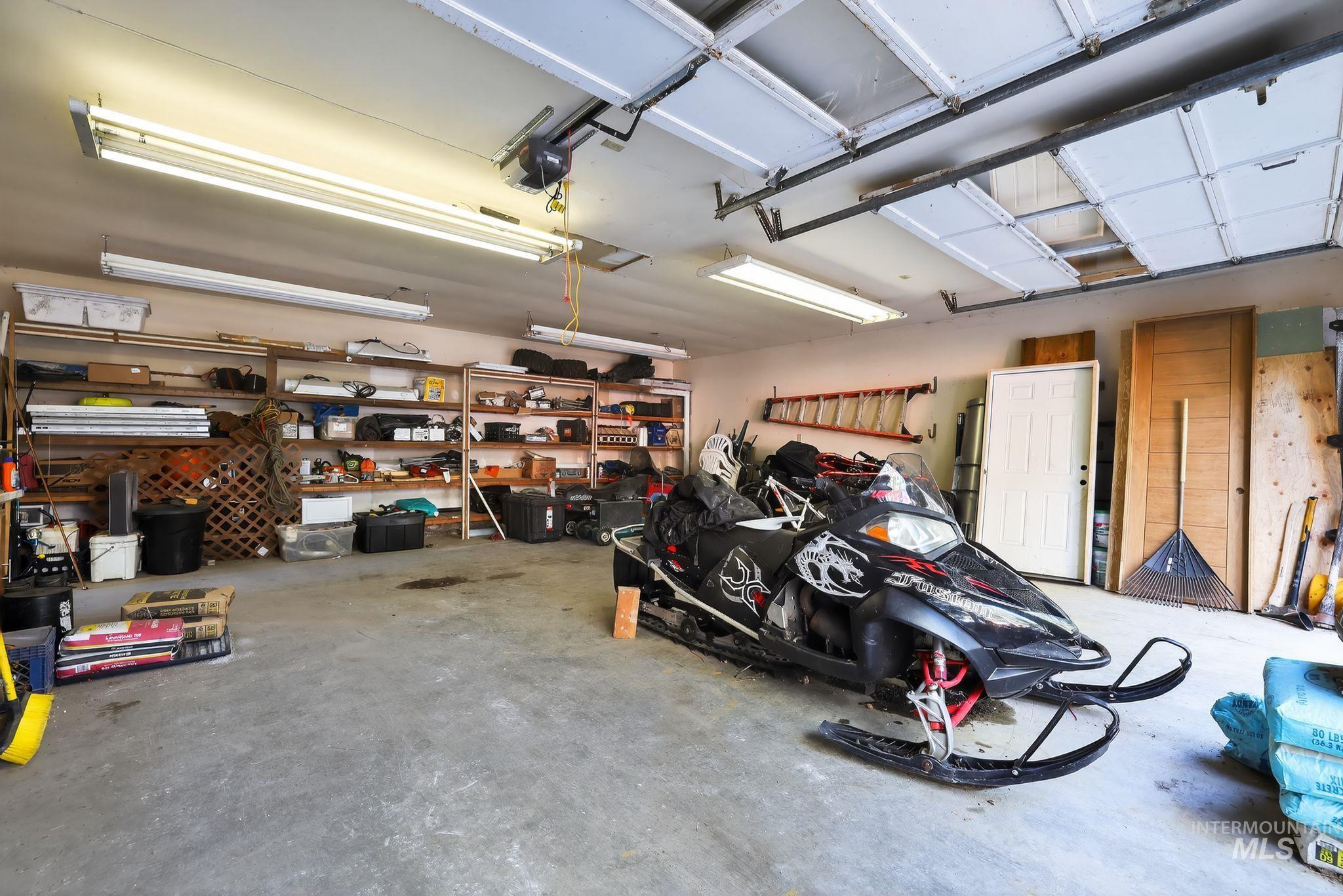 654 Bings Road Cascade, ID 83611 - Photo 43 of 45 Garage with a garage door opener