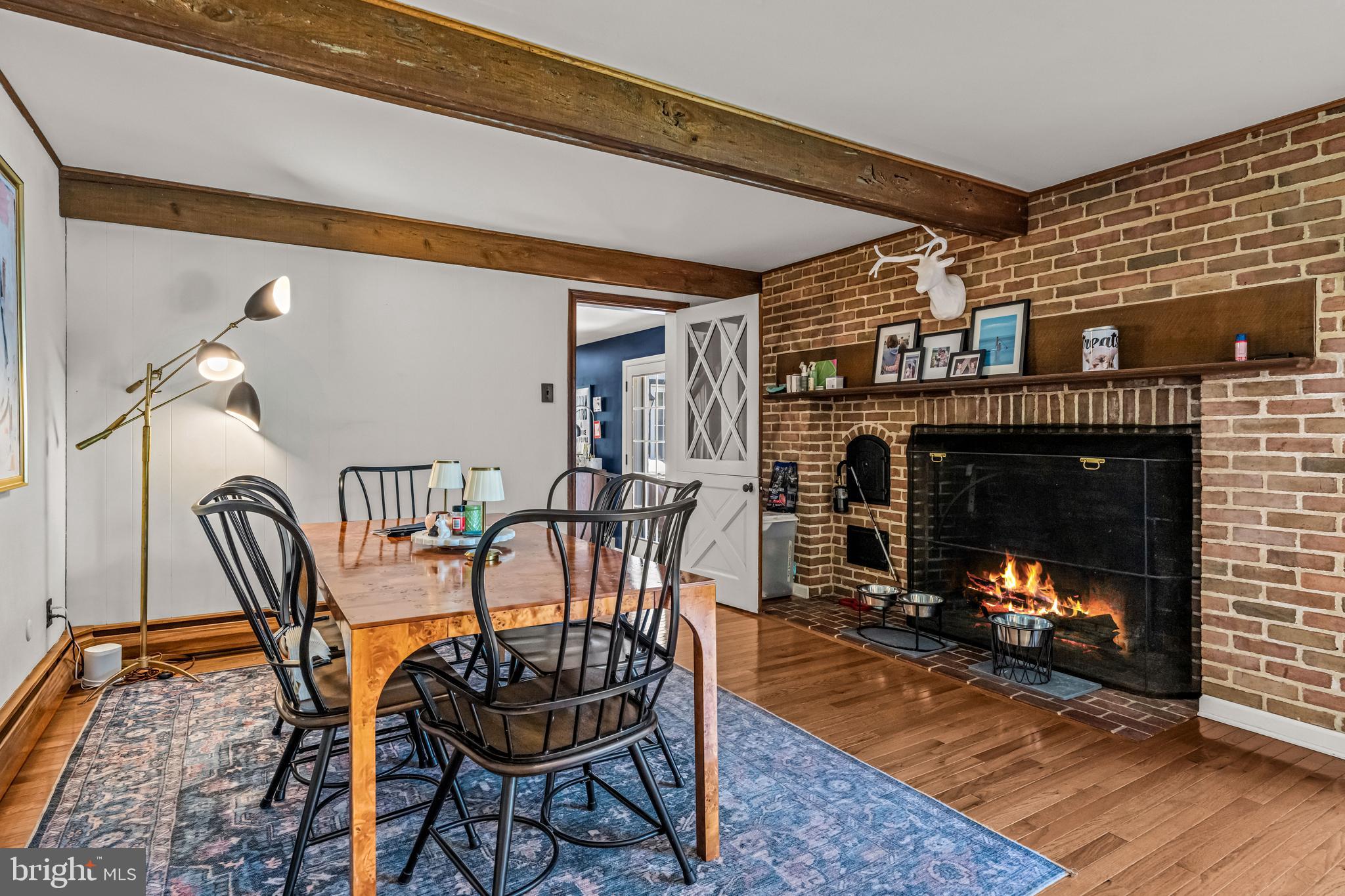 416 Dutton Mill Road Malvern, PA 19355 - Photo 11 of 39 Kitchen eating area w fireplace