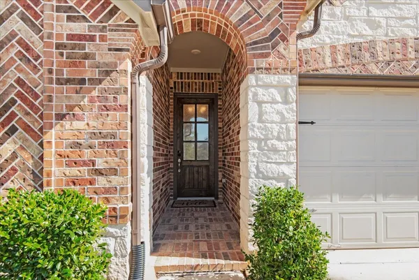 a front view of a building