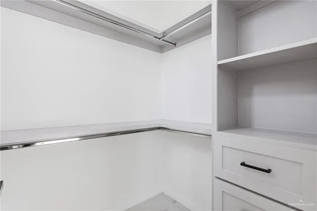 a close view of closet