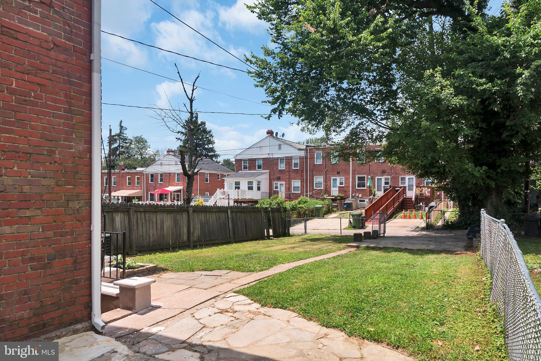 4516 Mountview Road Baltimore, MD 21229 - Photo 25 of 25 Back View Of Property With Side Fencing