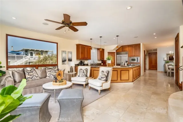 a front view of a building with glass windows