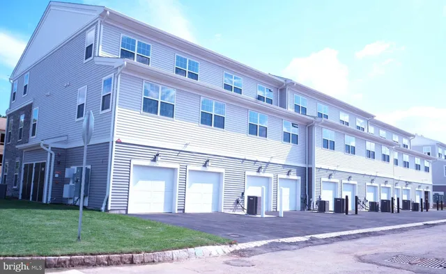 a front view of a building