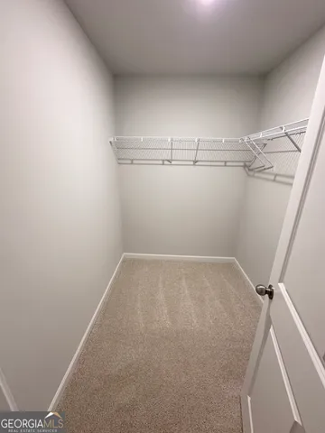 a view of storage and utility room with racks on the wall