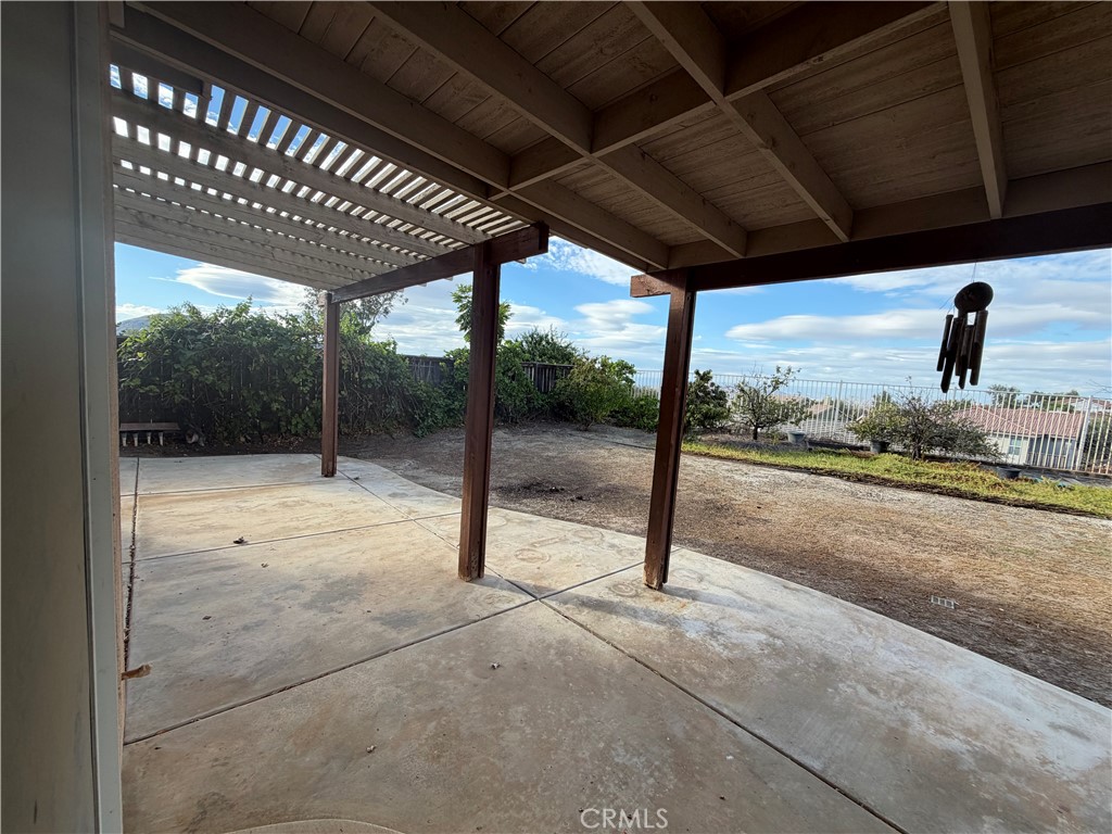 24972 Butterchurn Road Wildomar, CA 92595 - Photo 39 of 45 View of Back Yard from Sliding Glass Door off the Kitchen