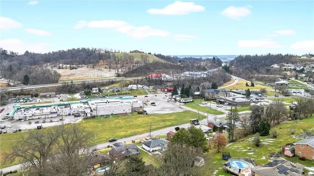 a view of a lake with a mountain