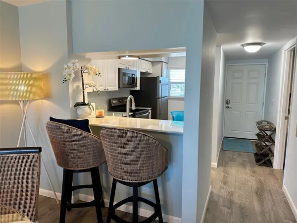 a room with furniture