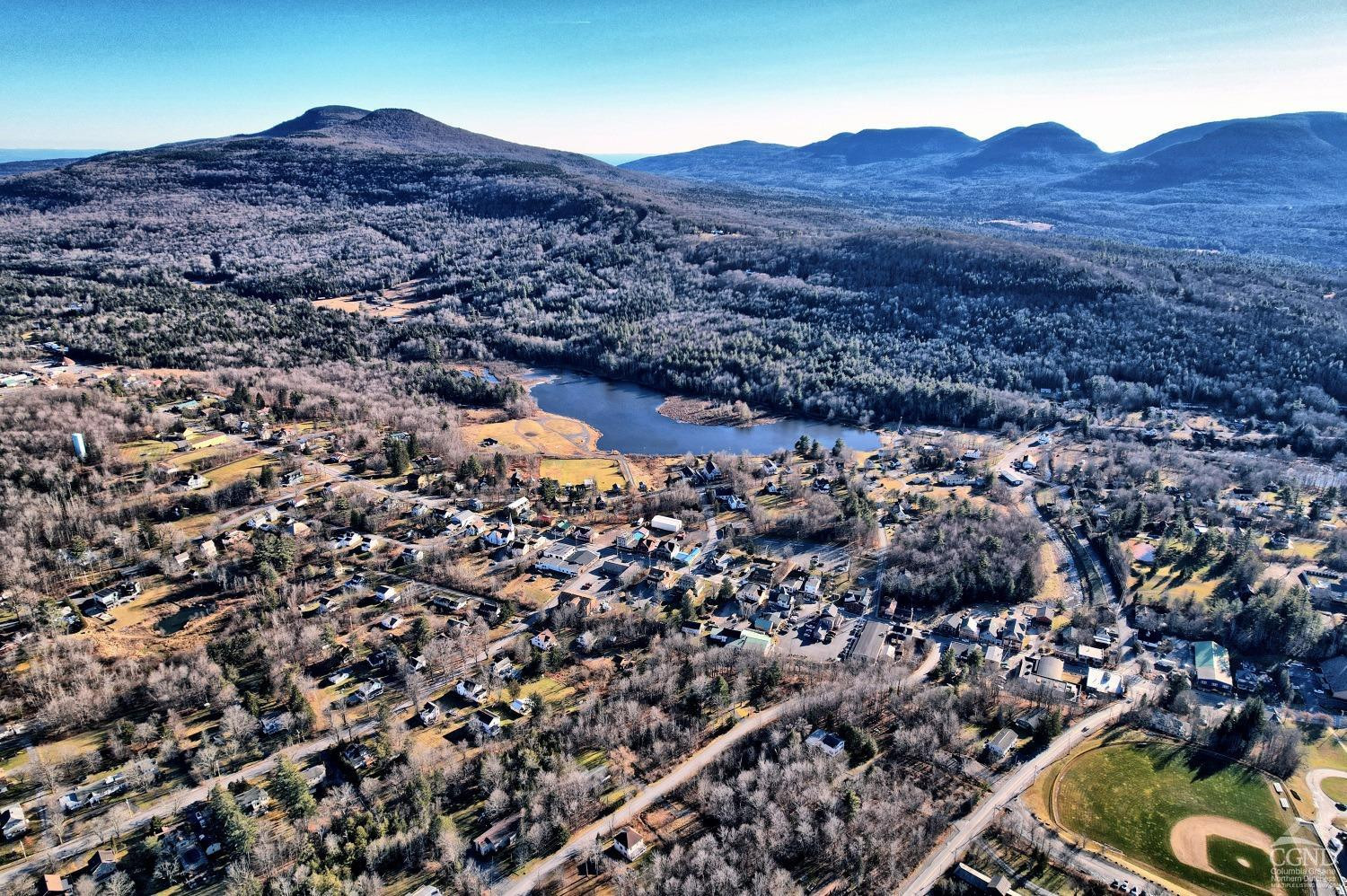 31 Showers Road Hunter, NY 12485 - Photo 21 of 89 an aerial view of residential house and green field